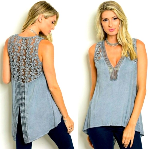 Tops - Asymmetric Top With Mini Petals